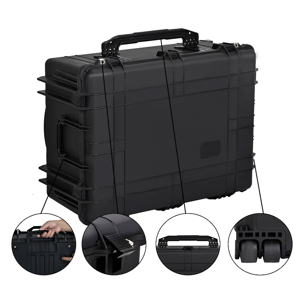 Maleta XXL resistente con rueda y asa extensible 79x60x37cm pelicase|Envío 24h
