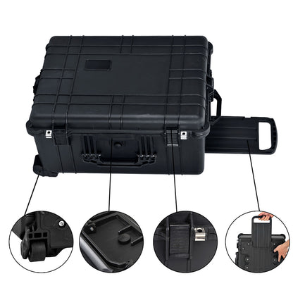 Maleta maletín con ruedas y asa extensible 63x50x30cm XL Resistente