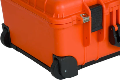 Maleta maletín con ruedas y asa extensible 56x35x23cm formato cabina/ equipaje de mano Resistente NARANJA